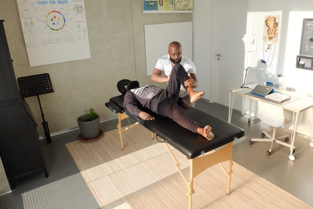 A Man Having a Massage