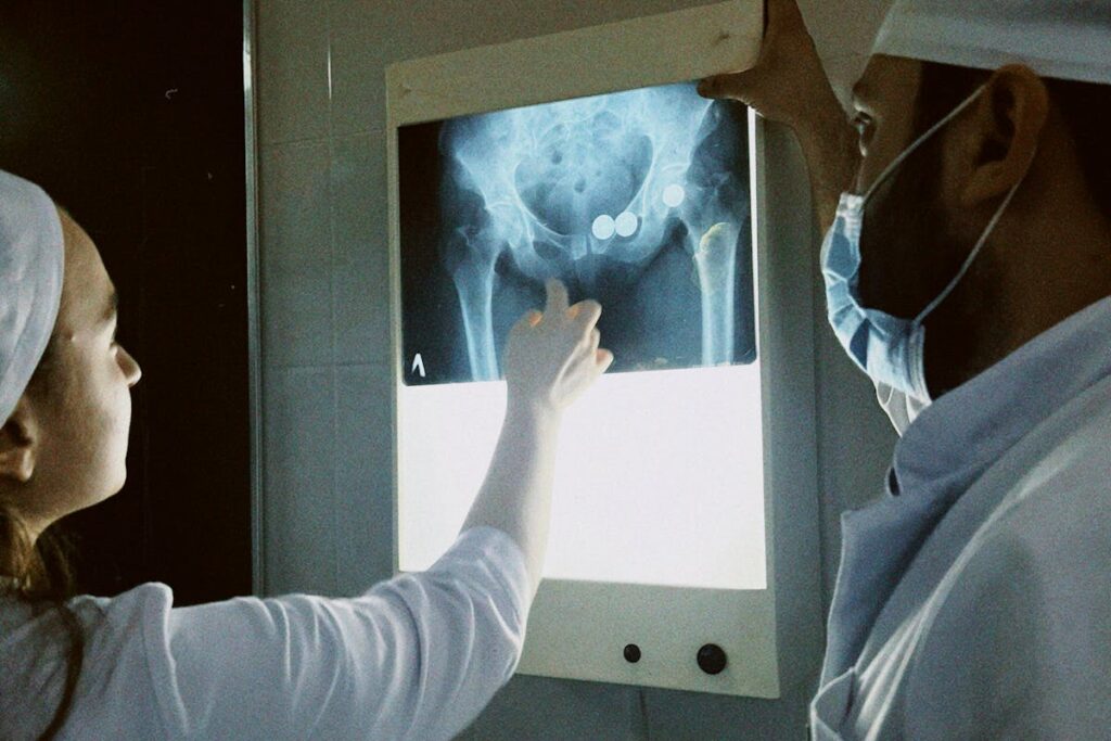 Doctors Examining an X-Ray