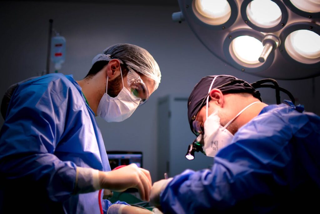 Doctors Performing a Surgery