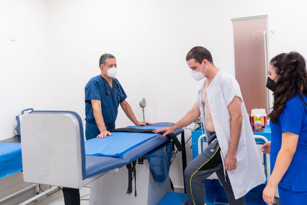 Patient and Doctors During Procedure